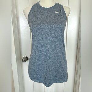Nike Dri-FIT Sleeveless Tank Top | Heather Blue | Size Small